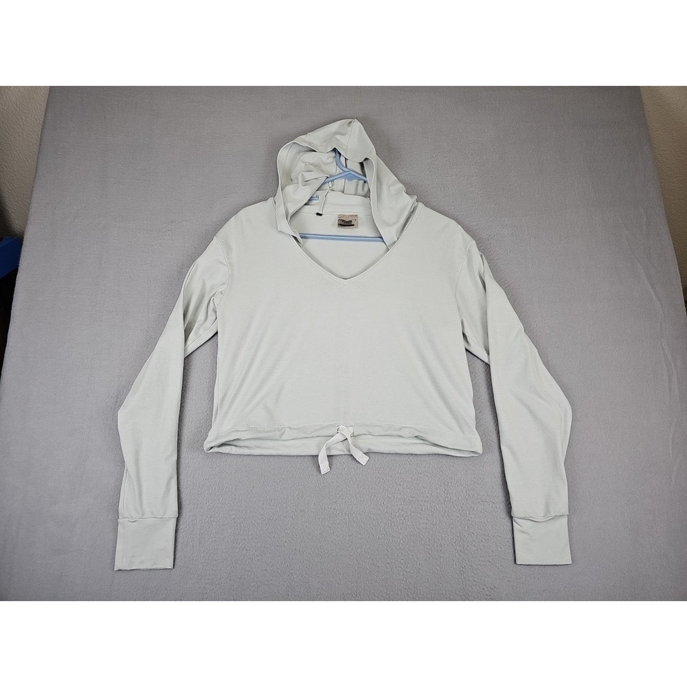Gymshark Pullover Crop Top Hoodie Light Green Women's Small Workout Gym‎
